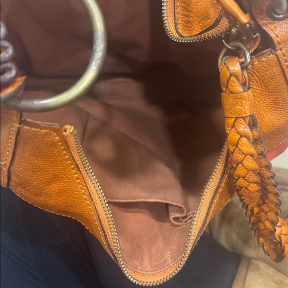 Isabella Fiore Brown Hobo with Vibrant Floral Pattern - Picture 7 of 13